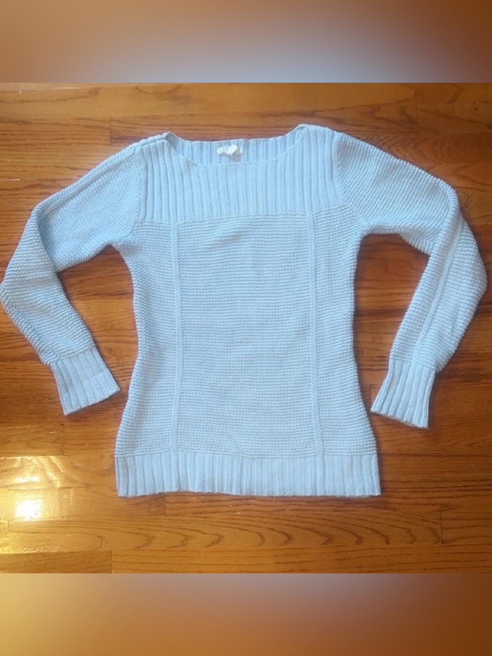 Old Navy Powder Blue Scoop-Neck Knit Sweater